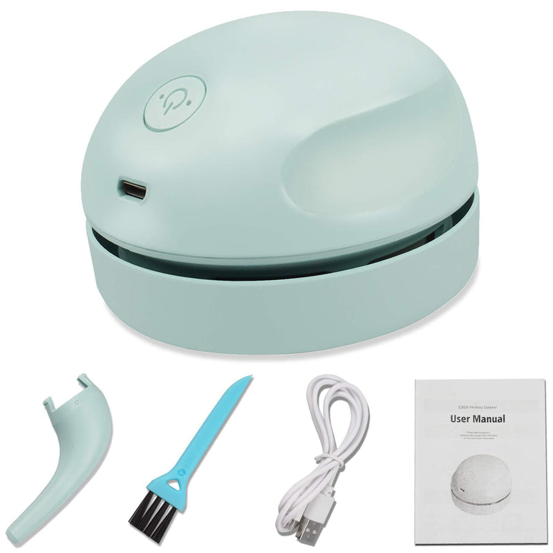 Desktop Vacuum Cleaner USB Charging with Vacuum Nozzle Cleaning Brush, Detachable Design & Portable Mini Table Dust Vaccum Cleaner, Best Cleaner for Cleaning Dust, Crumbs, Piano, Computer, Car Etc