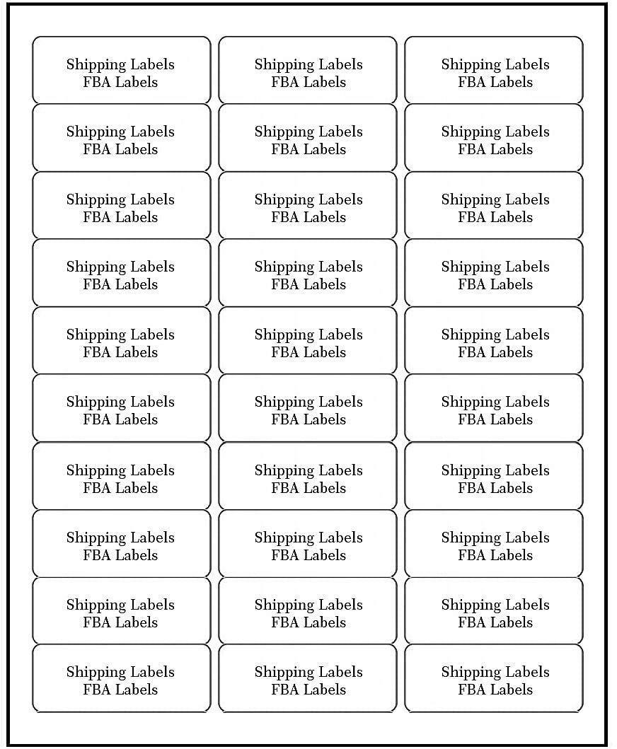 Address Labels for Inkjet Printers 1" x 2-5/8", Pack of 750 Labels 25 sheets / 750 labels