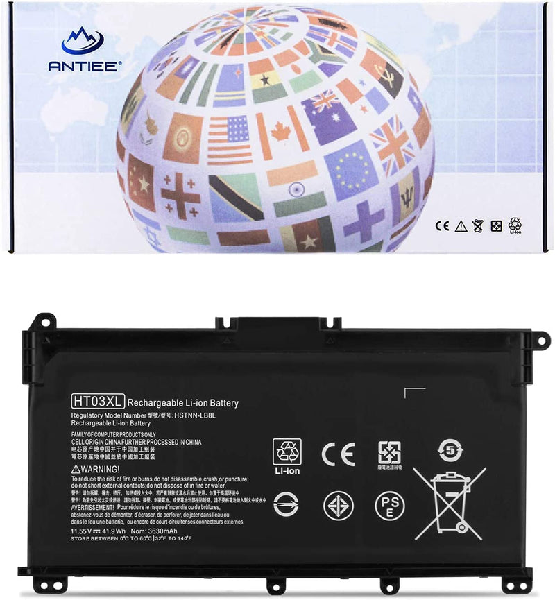 ANTIEE HT03XL L11119-855 for HP Pavilion 14-CE 14-CF 14-cm 14-CK 14-DF 14-DH 14-DK 14-DQ 14-MA 14Q-CS 14Q-CY 15-CR 15-CS 15-CW 15-DA 15-DB 15-DW 15-DY 17-by 17-CA L11421-421 15-cs0xxx 15-da0xxx