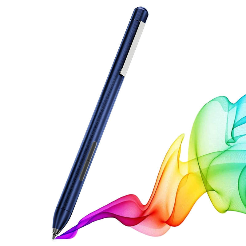 Active Stylus Pen for HP Pavilion x360 11m-ad0 14M-ba0 14-cd0 15-br0; HP Envy x360 15-bp0 15-bq0, x360 15-cn0, X2 12-e0xx, X2 12g0xx; HP Spectre x360 13-ac0xx 15-blxxx, AAAA Battery & Nibs (Blue) blue