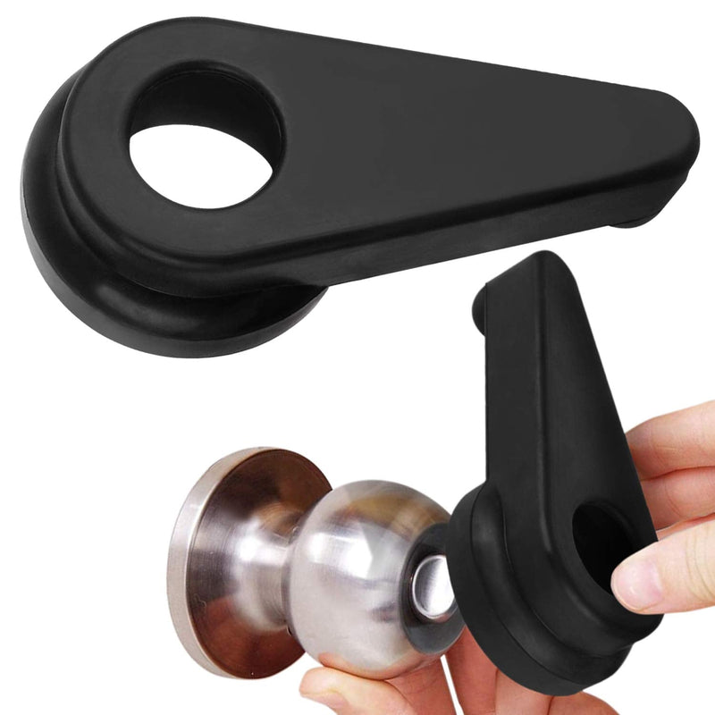 Two Pack Door Handle Extension, Soft Rubberized Doorknob Extension, Converts Knob Style Doors to Handles for Easy Accessibility for Elderly, Disabled, Children, Fits Door Knobs 2" to 2.5"