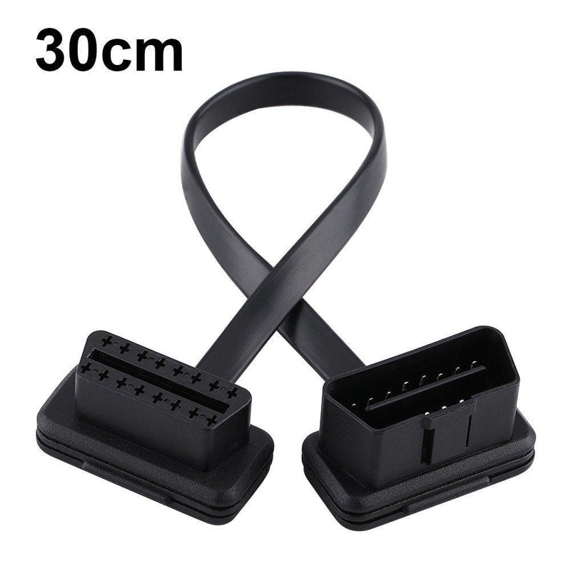 OBD II OBD2 16 Pin Male to Female Extension Cable Adapter OBD-ii Diagnostic Extension Convert Cable for Car Auto OBDII Code Scanners 30cm 12 Inch 1 Ft 30cm/12"