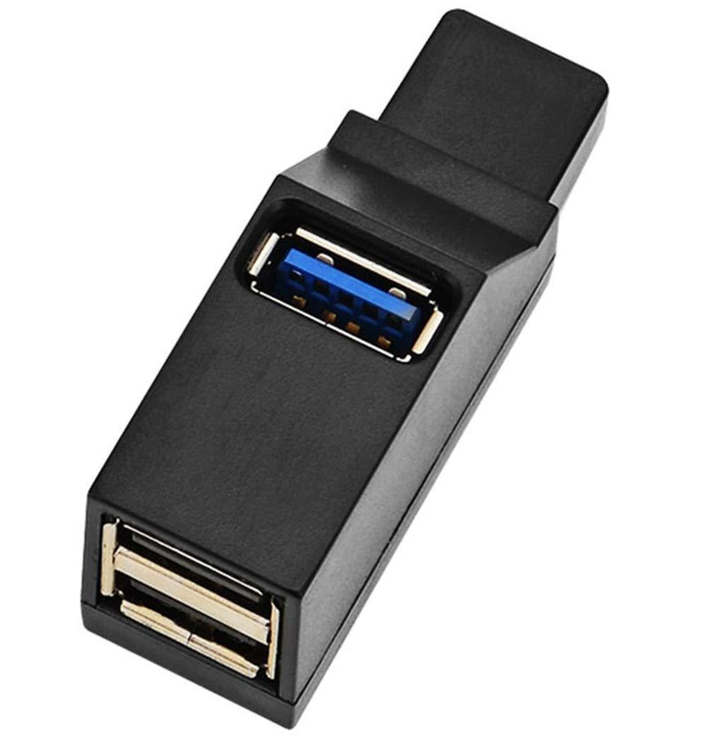 EXKOKORO 3-Port USB 3.0/2.0 Data Hub, 2 x USB2.0/1 x USB 3.0 Mini Portable Fast High Speed USB Splitter Hub Transfer, Compatible with PC Notebook Laptop Computer Mac Linux Windows