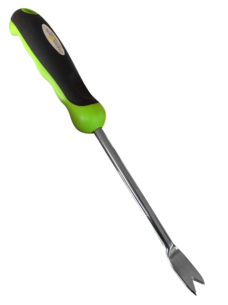 Garden Guru Dandelion Weeder Tool with Ergonomic Handle - Stainless Steel Weed Puller for Planting, Weeding, Flower and Vegetable Care in Lawn Garden Yard | Rust Resistant 1 Pack