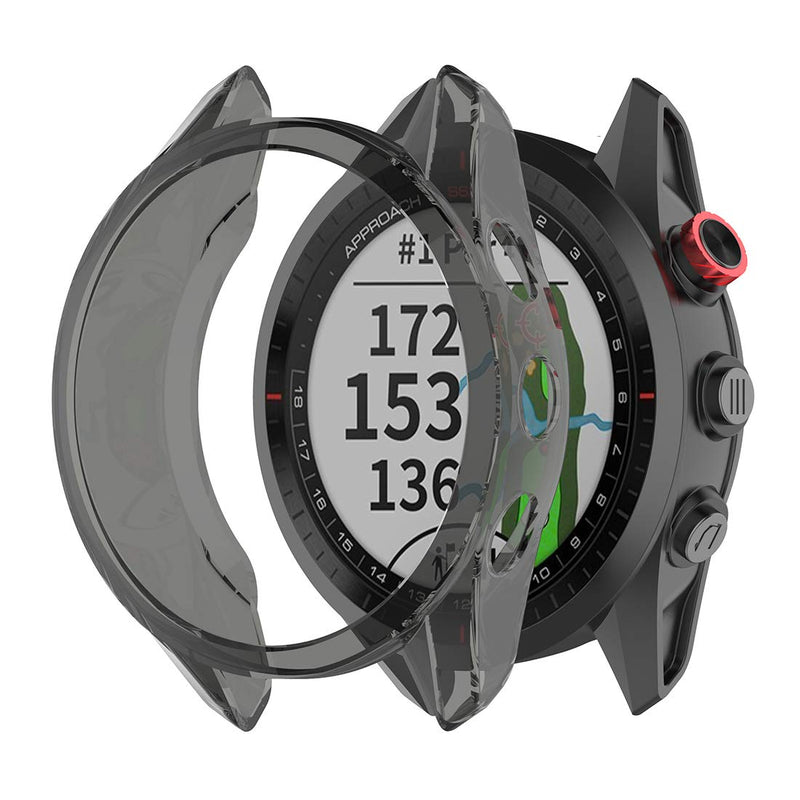 MOTONG for Garmin Approach S62 Transparent TPU Protective Case - TPU Protective Case Cover Shell for Garmin Approach S62