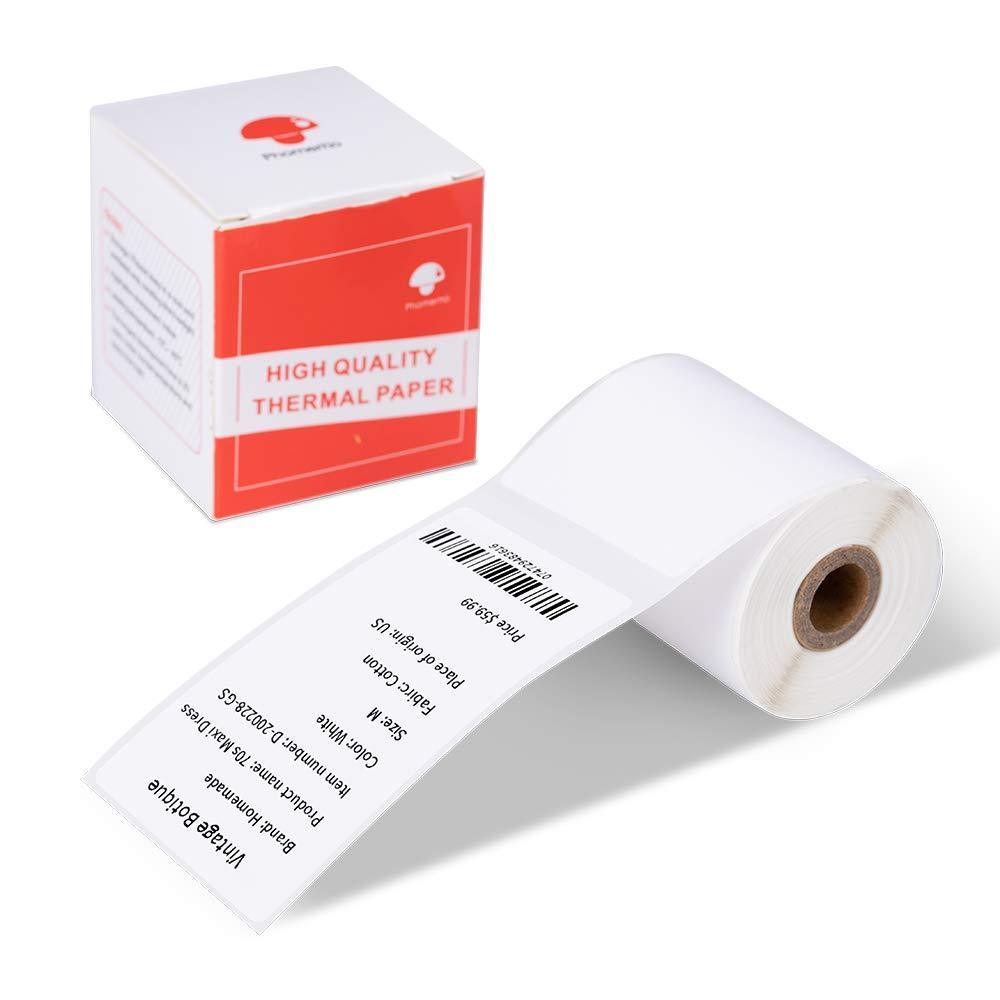 Phomemo 1.97"x3.15" (50x80mm) Self-Adhesive Direct Thermal Labels Printer Label Paper for Phomemo M110 M200 Label Maker 1.97"x3.15" (50x80 mm) 1 Roll