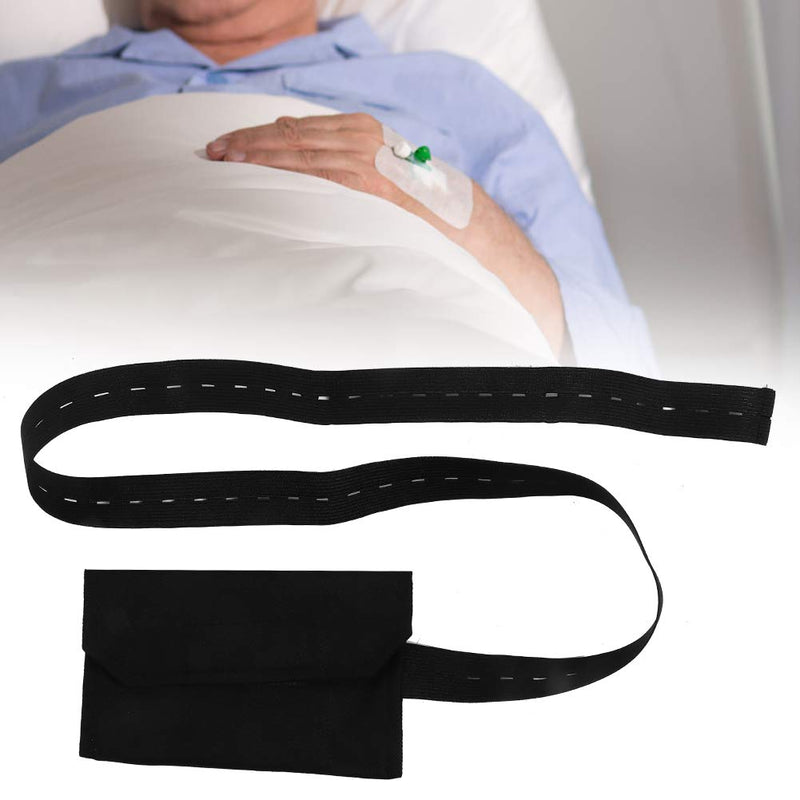 Peritoneal Dialysis Belt, PD Dialysis Belt Adjustable Button-Type Peritoneal Dialysis Catheter Waist Belt Peritoneal Tube Protection for Home Protection(Black) Black