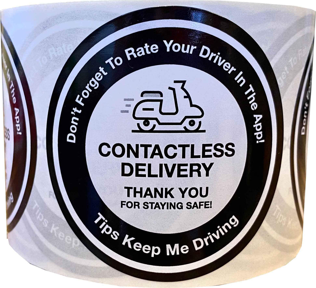 Contactless Delivery Labels 2.5 Inch 100 Total Labels