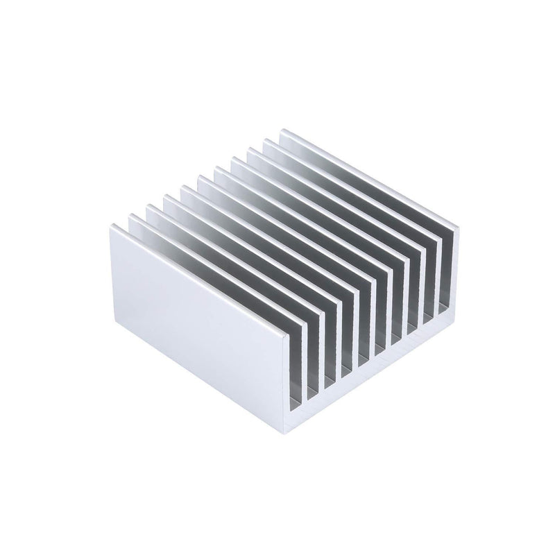 2Pcs Aluminum Heat Sink 40 x 40 x 20mm /1.57 x 1.57 x 0.79 inch Peltier Heatsinks Cooler for Cooling 3D Printers, TEC1-12706 Thermoelectric Peltier Cooler, Chipset CPU LED Power A 2Pcs
