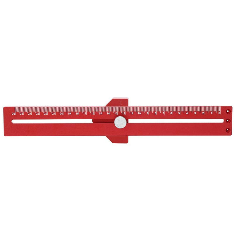 T-Type Hole Ruler Stainless Scribing Mark Carpenter Line Gauge Carpenter Measuring Tool Woodworking With Accurate Scale for Horizontal Lines