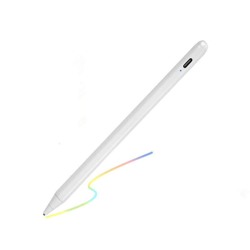 Electronic Stylus for iPad 5th Generation 9.7" 2017 Pencil,Type-C Rechargeable Active Capacitive Pencil Compatible with Apple iPad 5th Gen 9.7-inch Stylus Pens,Good on iPad Drawing Pen,White