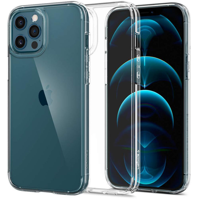 Spigen Ultra Hybrid [Anti-Yellowing PC Back] Designed for iPhone 12 Pro Max Case (2020) - Crystal Clear