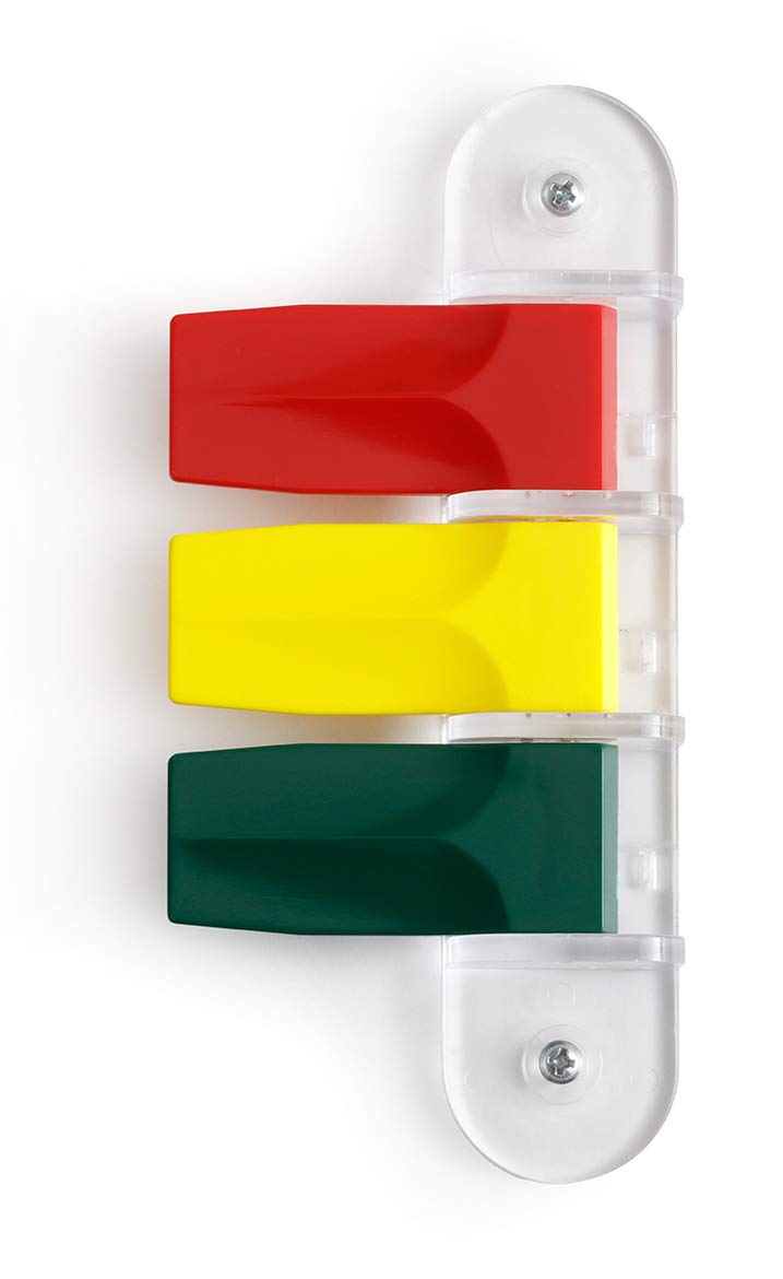 Kull Industries Exam Room Flags | Medical Door Flags for Doctors Offices, Hospitals and Clinics | Primary Colors, 3 Flag System, 3" Long 3 Inches 3 Flags