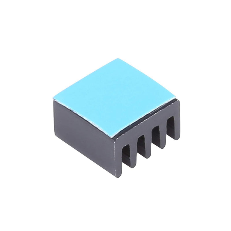 Awxlumv 10 pcs Small Heat Sinks 9 x 9 x 5 mm Aluminum Heatsink with Thermal Conductive Double Sided Tape for Cooling GPU IC Chips VRAM VGA RAM 9x9x5mm