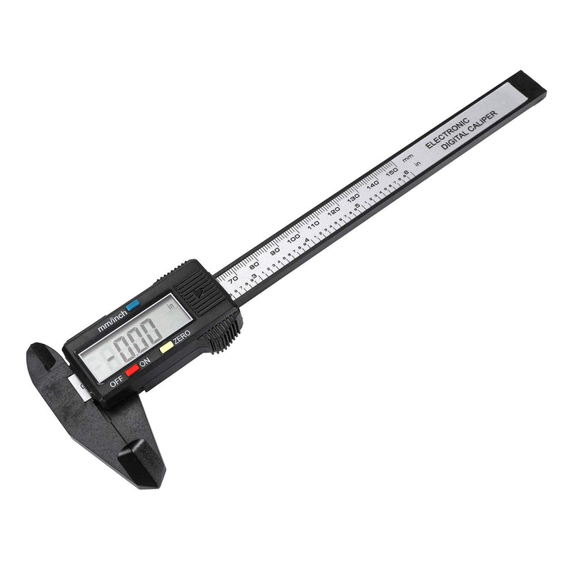 Digital Caliper 0-6” Electronic Micrometer Caliper Measuring Tool with Large LCD Screen Auto-Off Feature Inch and Millimeter Conversion