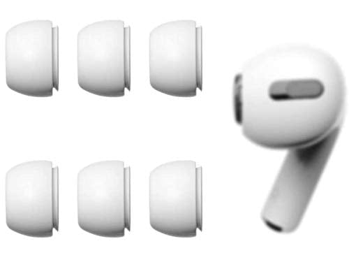 ALXCD Ear Tips Eartips Compatible with AirPods Pro Headphone, Small Size Silicone Earbud Tips Ear Gel, Fit for AirPods Pro, 3 Pairs White S