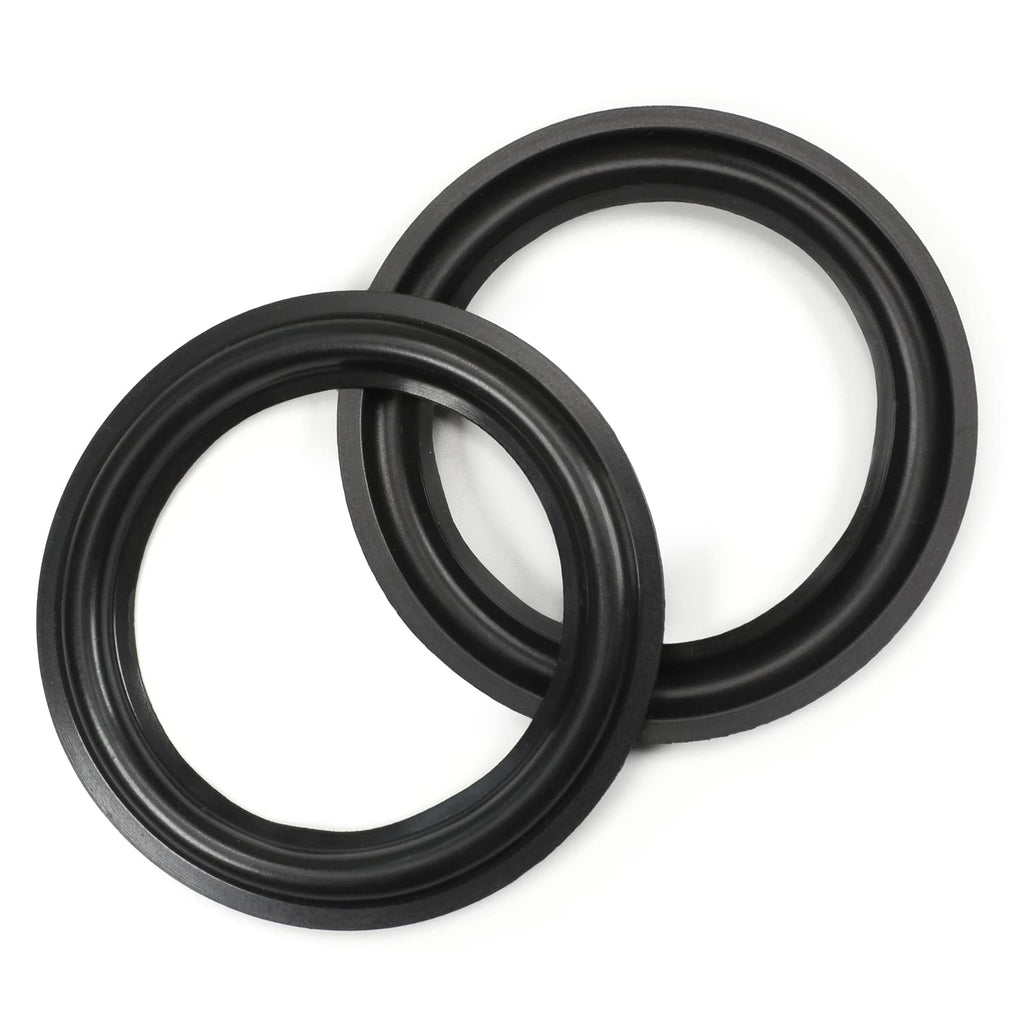 Fielect 3inch/75mm Speaker Rubber Edge Surround Rings Replacement Parts for Speaker Repair or DIY 2Pcs