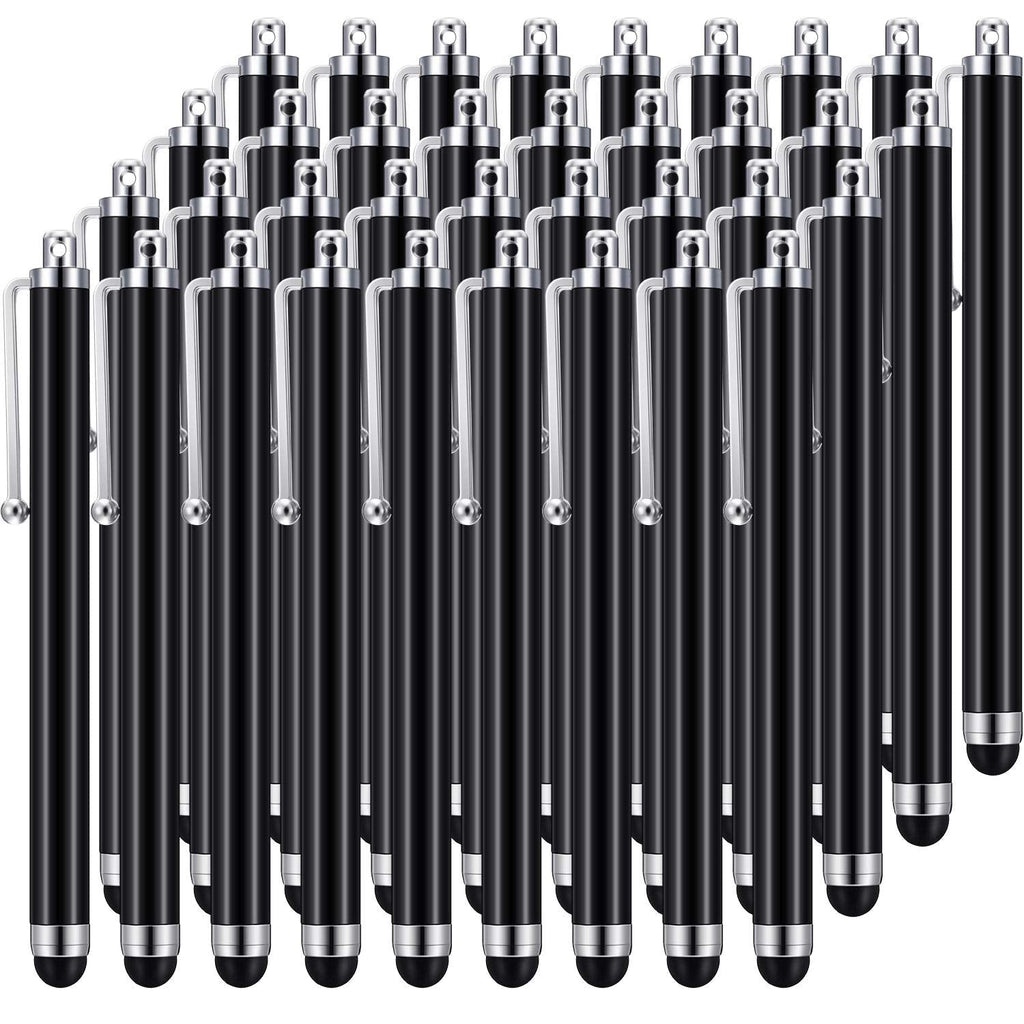 Stylus Pens for Touch Screens,Stylus Pen Set of 36 for Universal Capacitive Touch Screens Devices, Compatible with iPhone, iPad, Tablet (Black) Black