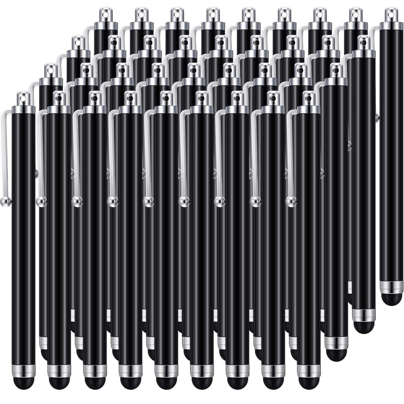 Stylus Pens for Touch Screens,Stylus Pen Set of 36 for Universal Capacitive Touch Screens Devices, Compatible with iPhone, iPad, Tablet (Black) Black