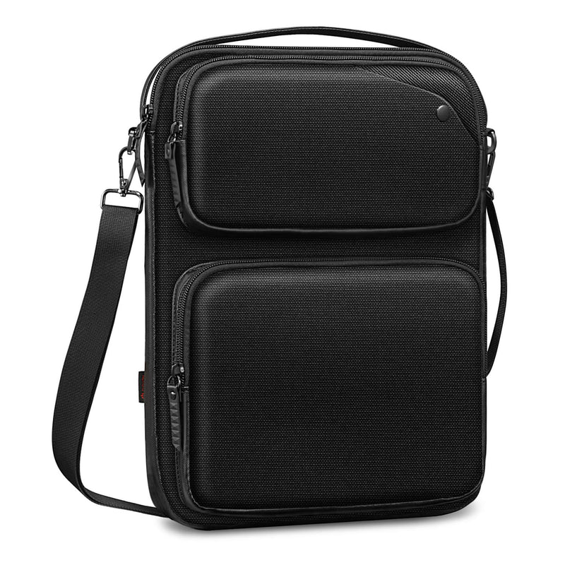 SITHON Tablet Laptop Shoulder Bag for MacBook Pro 14-inch 2021, 13.3" MacBook Air/Pro M1, 12.9" iPad Pro, 12.3” Surface Pro, Water Repellent Shockproof Tablet Sleeve Case Carrying Handbag, Black