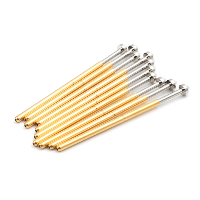 Fielect 10 Pcs P100-E5 2.5mm Dia Spring Test Probe Pogo Pin Test Tools Testing Pin Spring Contact Probe