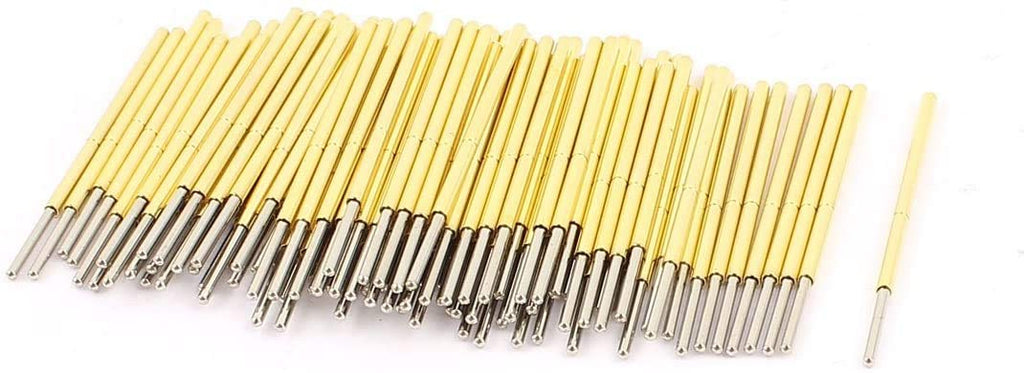 Fielect 100 Pcs P160-J 1.5mm Dia Spring Test Probe Pogo Pin Test Tools Testing Pin Spring Contact Probe