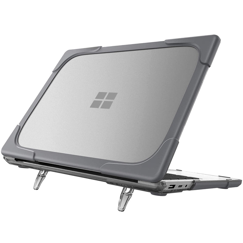 ProCase Hard Case for 15 inch Microsoft Surface Laptop 4/ Surface Laptop 3, Heavy Duty Hard Shell Protective Cover with Fold Kickstand for Surface Laptop 4/3 15 inch–Grey