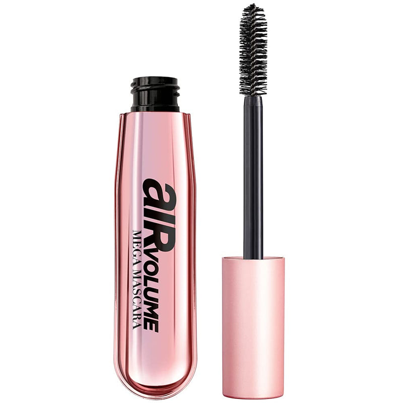 L'Oreal Paris Lightweight Mega Volume Washable Mascara Black, Washable Black, 0.3 Fl Oz