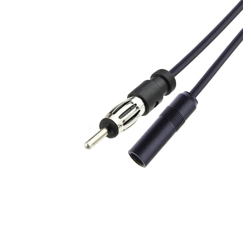 Universal DIN Male to Female car Audio Modified DVD Navigation CD Player Radio Antenna Extension Cable Conversion Cableï¼ˆ12 inchï¼‰