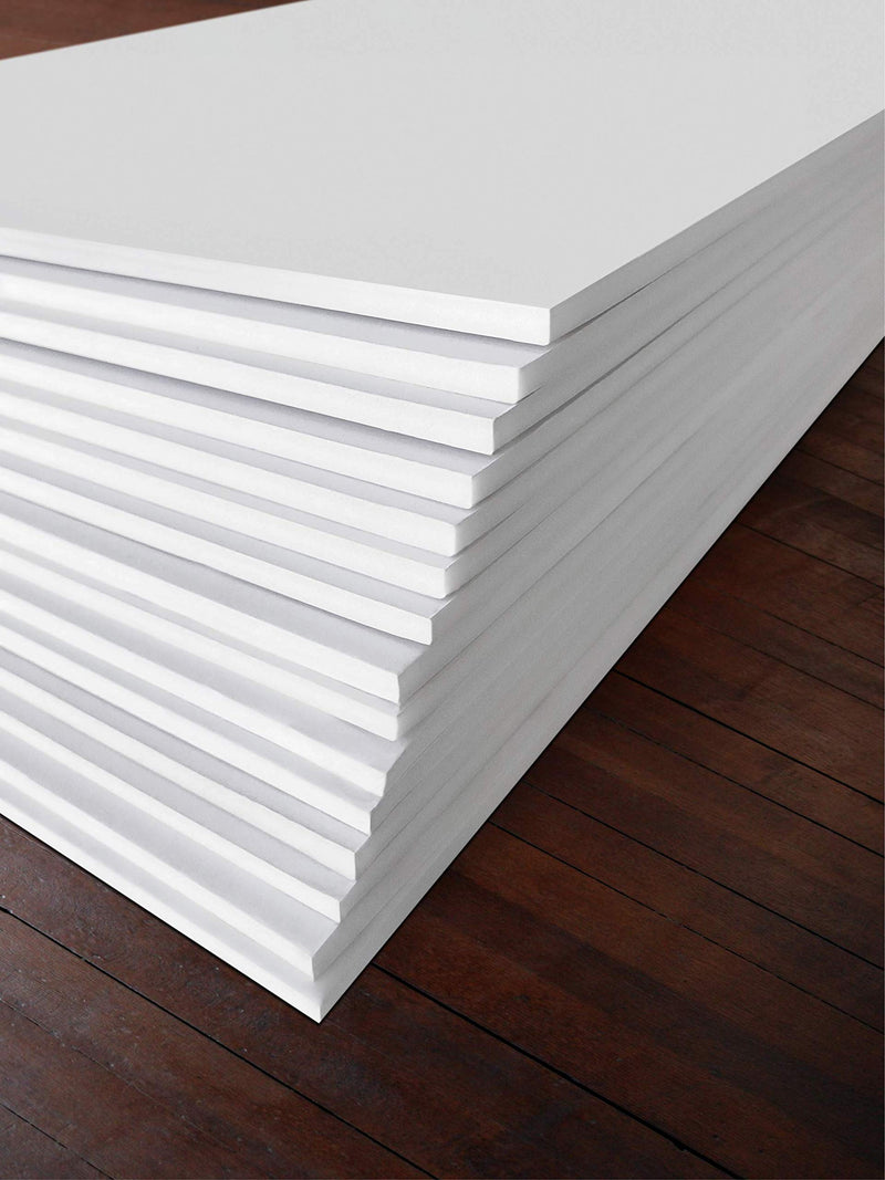 Excelsis Design, Pack of 15, Foam Boards (Acid-Free), 11.7x16.5 Inches (Many Sizes Available), 1/8 Inch Thick Mat, White with White Core (Foam Core Backing Boards, Double-Sided Sheets)