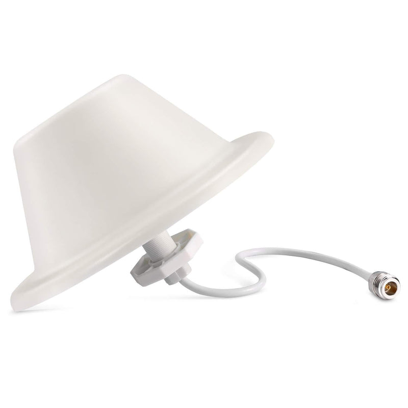 Dome Ceiling Antenna, XRDS-RF Omni-Directional Indoor Antenna 3G/4G/GSM/LTE High Performance Wide Band Antenna with N-Female Connector for Cell Phone Signal Booster Router Gateway (698 to 2700 MHz)