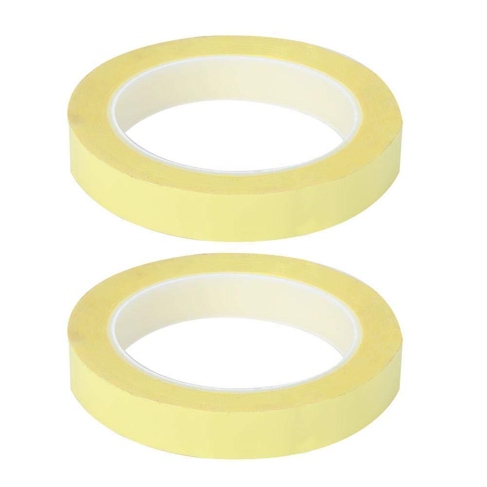 2pcs Yellow Insulation Tape Electrical Tape Transformer Adhesive Industrial Accessories For Electronic Components Motor Capacitor 16mmx66m