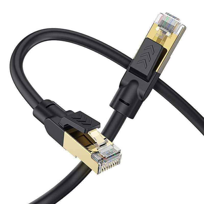 Cat 8 Ethernet Cable 15ft, Bstxnwen Heavy Duty High Speed 26AWG Cat8 LAN Network Cable 40Gbps, 2000Mhz SFTP Internet LAN RJ45 High Speed Cable Cord for Modem, Router, PS3, PS4, Xbox