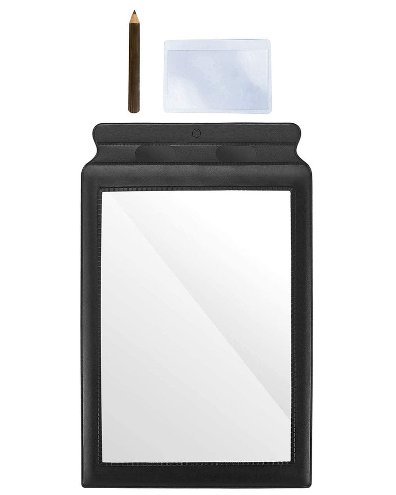 MagDepo Magnifying Sheet Flat Full Page Reading Magnifier with 1 Pencil and 1 Card Magnifier, Perfect Reading Aid for Elderly and People with Low Vision with card magnifier& pencil