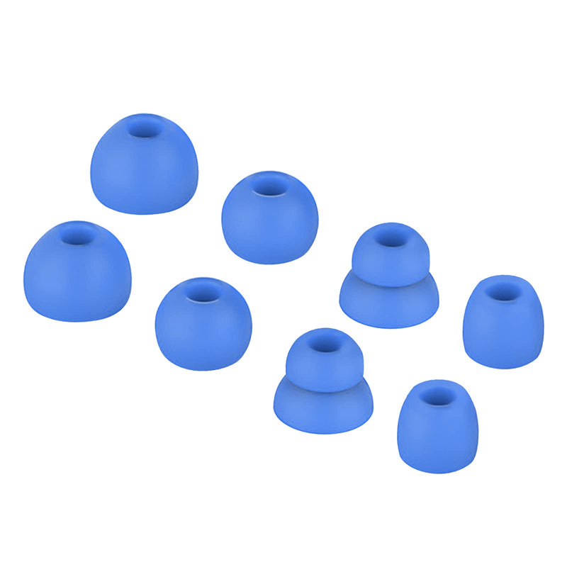 4 Pairs Replacement Silicone Earbuds Ear Tips Compatible with Powerbeats 2 Powerbeats 3 Wireless Beats by dre Headphones(Blue) Blue