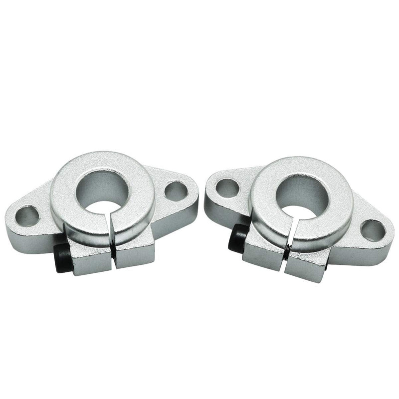 heyous 2pcs SHF12 Aluminum Alloy Linear Rod Rail Shaft Support for 12mm Diameter Shaft CNC Router Parts 3D Printer Parts