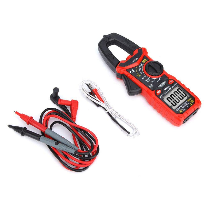 AC/DC Mini Digital Clamp Meter Multimeter Voltage Tester Auto-ranging, Measures Current Voltage ( HT206D)