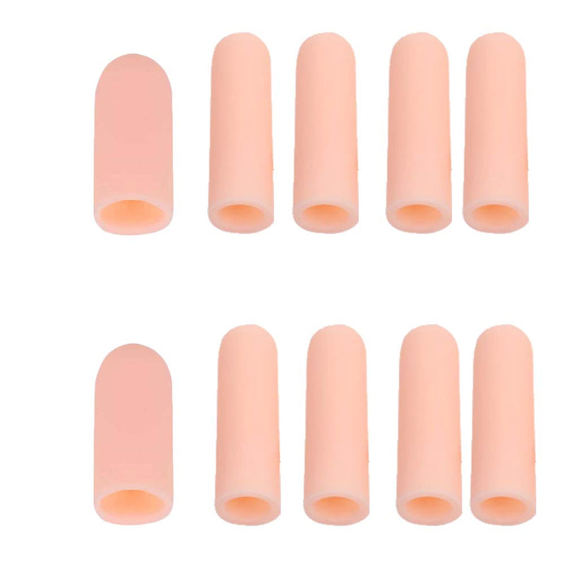 HioIoiH Silicone Finger Protectors(10 Pack),for Women,Finger Bandages,Gel Finger Cots & Protector,Finger Bandages Plasters,Relief from Pain of Finger Tips Cracked, Arthritis.