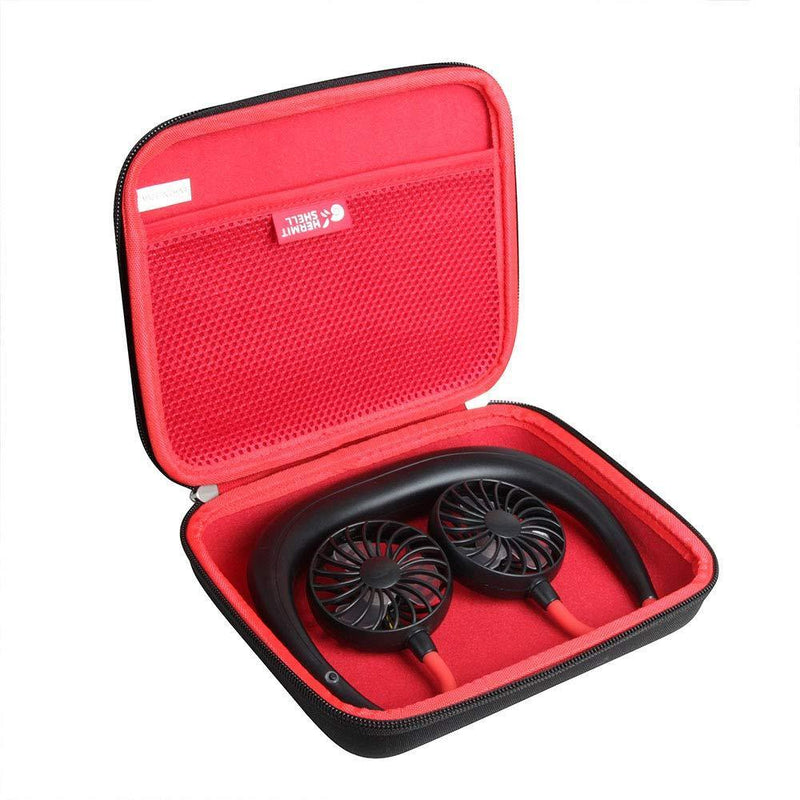 Hermitshell Hand-Free Personal Fan Case for Rechargeable Neck Fan,Cool Fan Portable Hanging Neckband Fan,Wearable Neckband Organizer Case for Travel and Daily Used (Only Case)