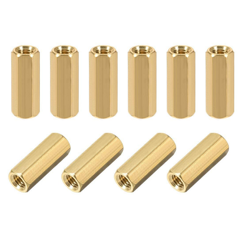 uxcell M5x20mm Female-Female Hex Brass PCB Motherboard Spacer Standoff for FPV Drone Quadcopter, Computer & Circuit Board 10pcs
