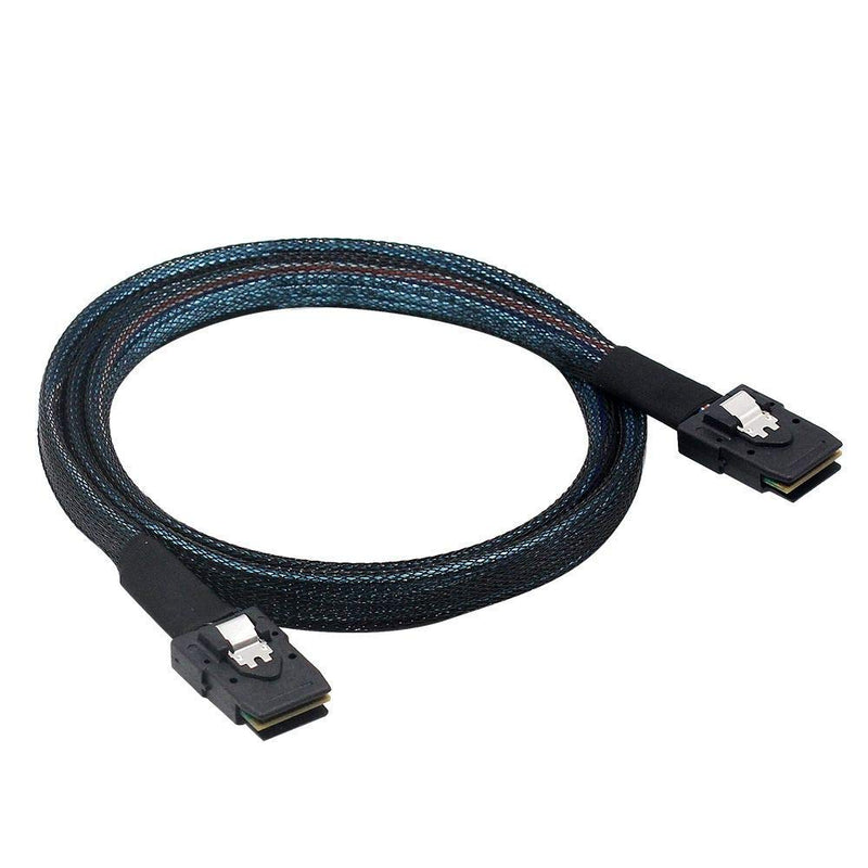 OIKWAN Internal Mini SAS to Mini SAS Cable, SFF8087 36 Pin to SFF8087 36Pin Data Cable Male Cord for Server, Raid Controller, SAS/SATA HBA, Data Storage System-2.6FT… 2.6FT