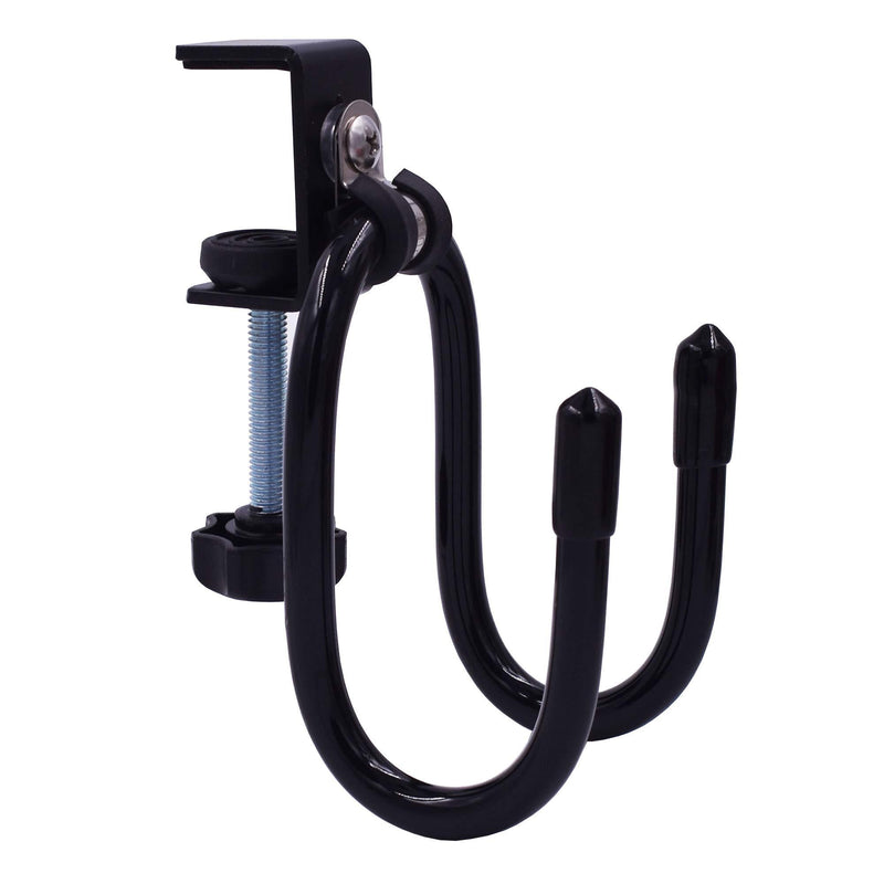 YYST Desk Store Clamp-On Skateboard Holder/Skateboard Hook /Mini Cruiser Hanger | Provides a Convenient Place to Hang Skateboard or Longboard to Reduce Clutter (20 lb. Capacity)- No Board (1) 1