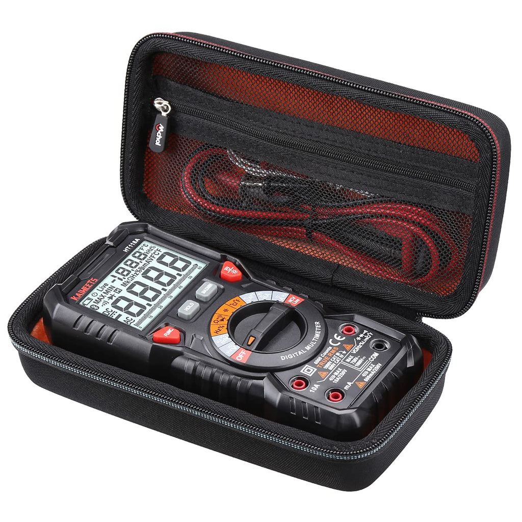 Mchoi Hard EVA Travel Case Fits for KAIWEETS Digital Multimeter TRMS 6000 Counts Ohmmeter(CASE ONLY)