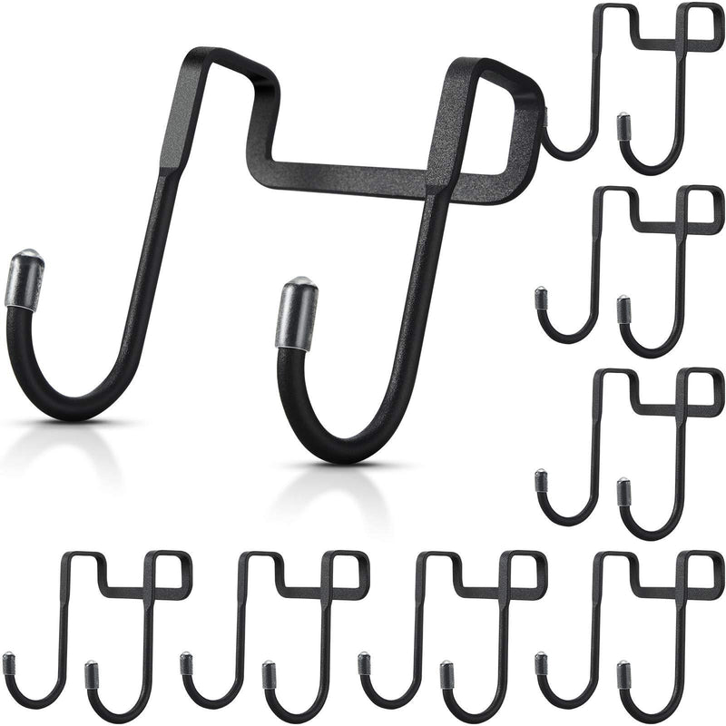 8 Pieces Over Cabinet Hook Double S Shaped Cabinet Drawer Hanger Hook Durable Metal Heavy Duty Hooks for Kitchen, Closet, Bathroom, Drawer, Wardrobe Door, Cabinet Door to Hang Bags, Clothes, Towels