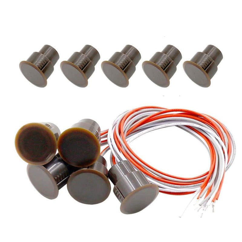 MC-31B NC & NO Magnetic Door Window Contact Sensor Switch Contact Sensor Alarm Magnetic Reed Switch - (5 Sets)
