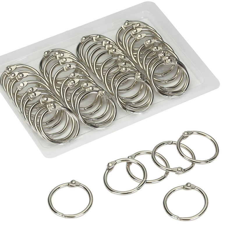 Mr. Pen- Loose Leaf Binder Ring, 40 Pack, Binder Rings 1 Inch, Binder Rings, Book Rings, Metal Rings for Index Cards, Rings for Flash Cards, Index Card Rings, Paper Rings, Small Binder Ring, Book Ring