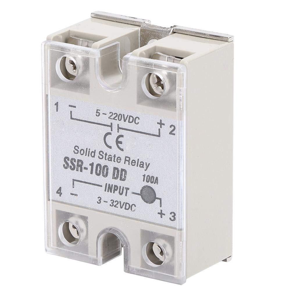 SSR-100, DC-DC Solid State Relay 5-220V DC with Non-Contact Switch, SSR-100 DD