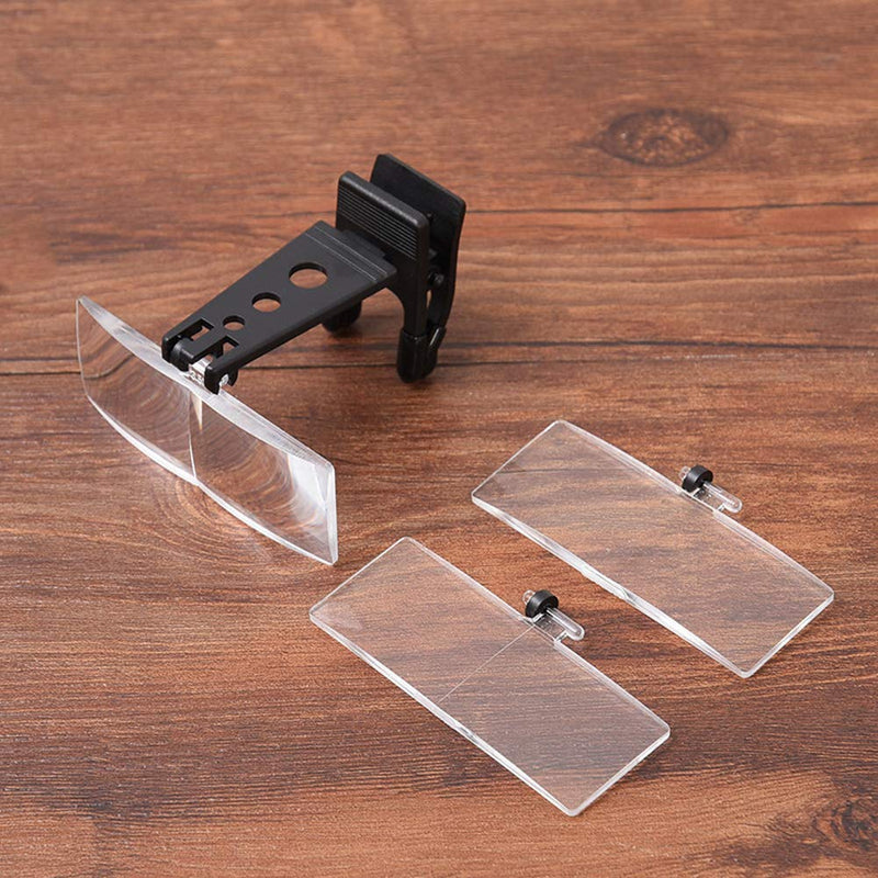 UXELY Magnifier Magnifying Lenses Magnifying Glass Clip On Eyeglass Loupe Hands Free