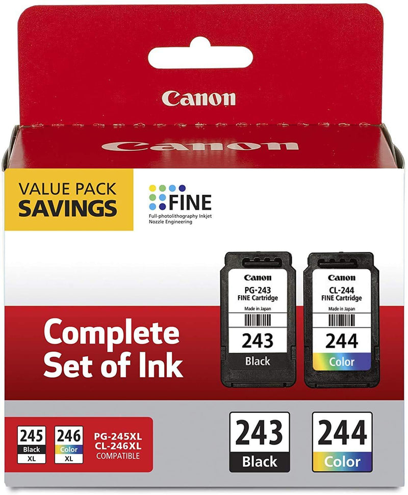 Canon 2 Pack Ink Package with PG-243 Black, CL-244 Color