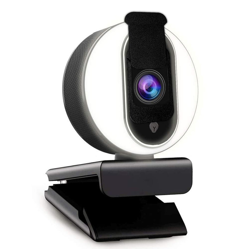 1080P Webcam with Software and Light, Privacy Cover and Dual Microphones, Advanced Auto-Focus, Adjustable Brightness, 2021 NexiGo N680E Web Camera for Zoom Skype Facetime, PC Mac Laptop Desktop